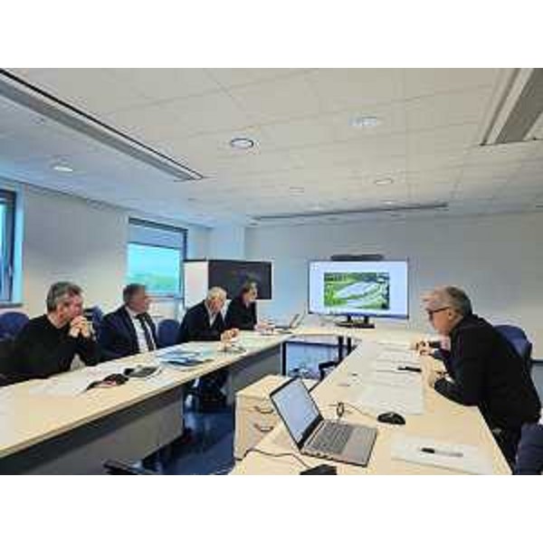 Un momento dell'incontro nel Municipio di Tarvisio - Un momento dell'incontro nel Municipio di Tarvisio