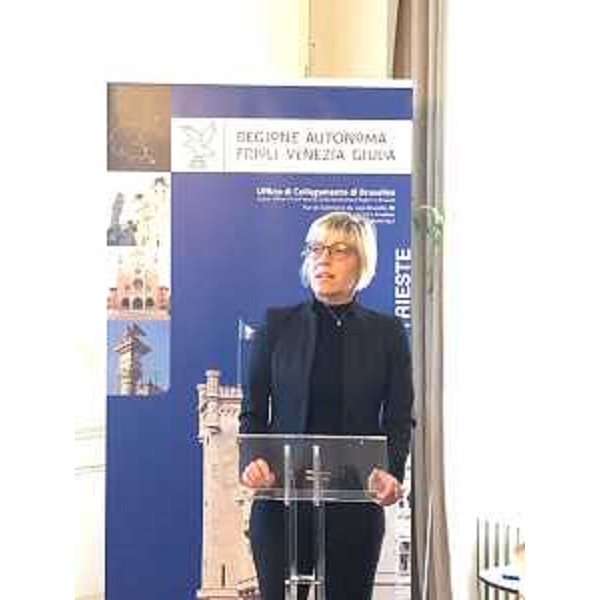 L'assessore Barbara Zilli nel corso del suo intervento - L'assessore Barbara Zilli nel corso del suo intervento