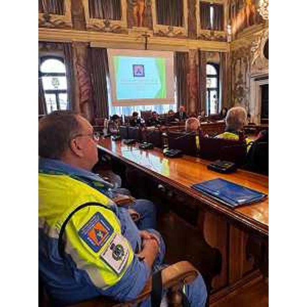 L'incontro svoltosi a Udine a palazzo Belgrado alla presenza dell'assessore regionale alla Protezione civile Riccardo Riccardi - L'incontro svoltosi a Udine a palazzo Belgrado alla presenza dell'assessore regionale alla Protezione civile Riccardo Riccardi