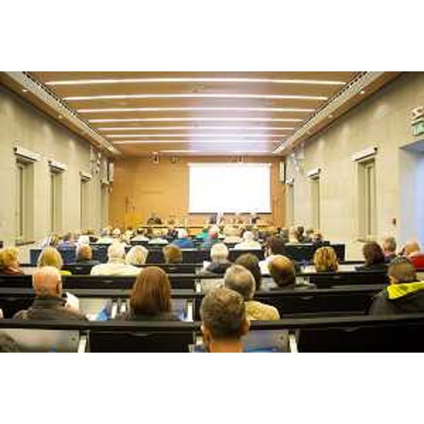 La sala convegni di Villa Manin che ha ospitato l'info-day - La sala convegni di Villa Manin che ha ospitato l'info-day