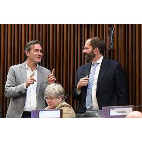 Massimo Moretuzzo (Patto-Civ) con Claudio Giacomelli (FdI) - Massimo Moretuzzo (Patto-Civ) con Claudio Giacomelli (FdI)