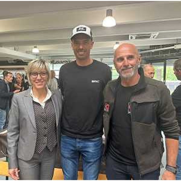 L'assessore Barbara Zilli con Alessandro Ballan ed Enzo Cussigh - L'assessore Barbara Zilli con Alessandro Ballan ed Enzo Cussigh