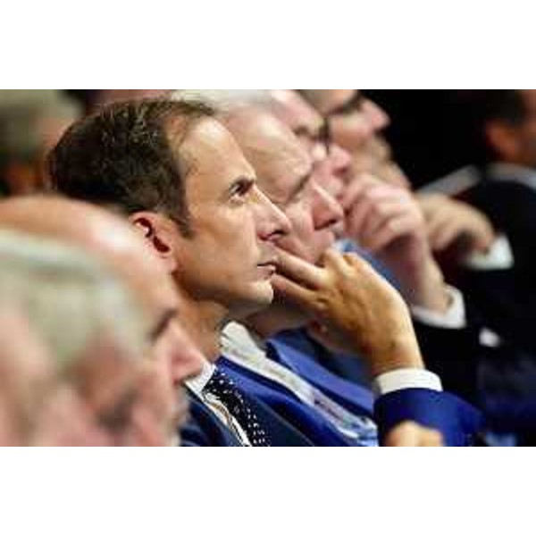 Il governatore Fedriga durante l'evento al Petruzzelli di Bari - Il governatore Fedriga durante l'evento al Petruzzelli di Bari