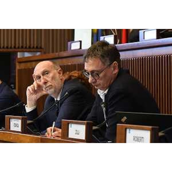 Da destra: il presidente della III Commissione Carlo Bolzonello (Fp) e l'assessore regionale alla Salute Riccardo Riccardi - Da destra: il presidente della III Commissione Carlo Bolzonello (Fp) e l'assessore regionale alla Salute Riccardo Riccardi