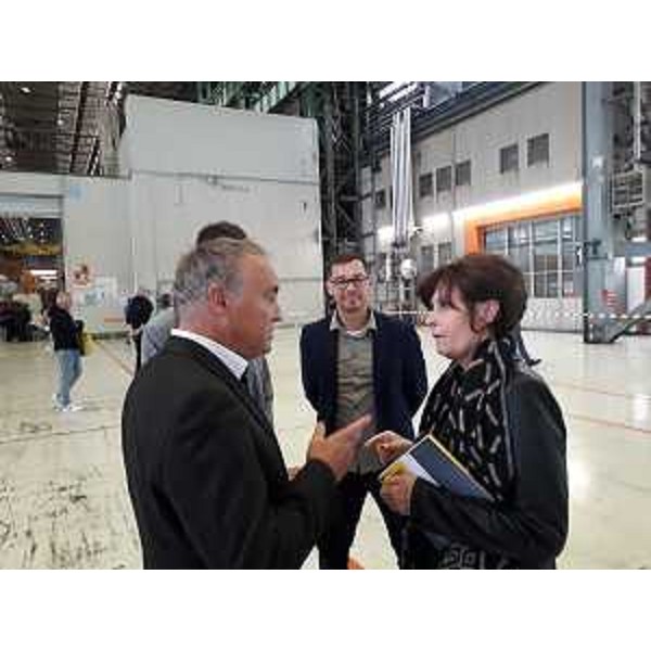 L'assessore Rosolen con Peter Wanek-Pusset di Innoway. - L'assessore Rosolen con Peter Wanek-Pusset di Innoway.