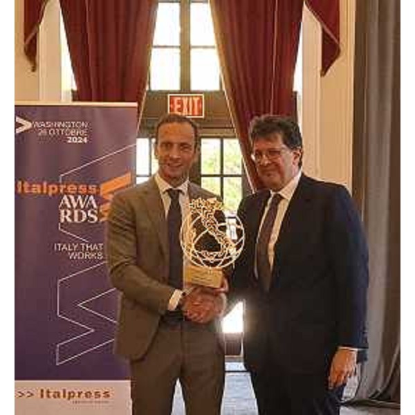 Il governatore Fedriga e il fondatore e direttore di Italpress Gaspare Borsellino - Il governatore Fedriga e il fondatore e direttore di Italpress Gaspare Borsellino