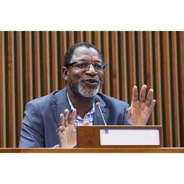 Il presidente dell'associaizone Darus Salaam, Bou Konate - Il presidente dell'associaizone Darus Salaam, Bou Konate