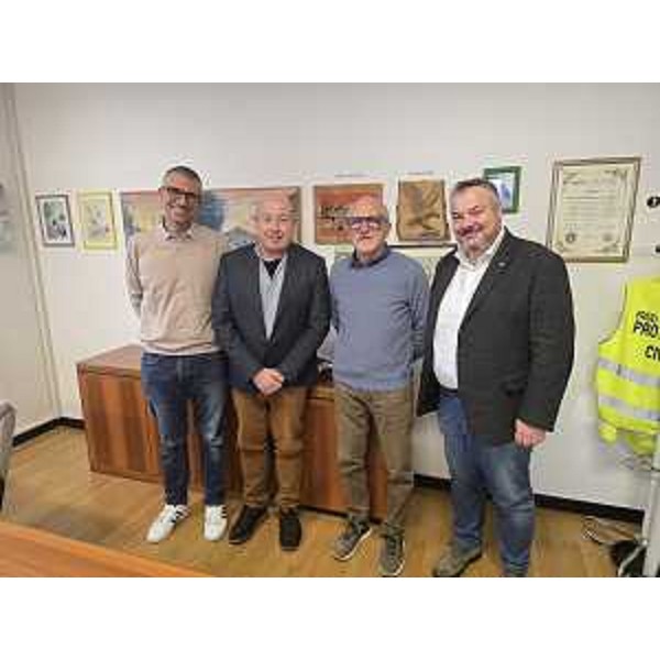 Il consigliere Bernardis e l'assessore Roberti a San Lorenzo Isontino - Il consigliere Bernardis e l'assessore Roberti a San Lorenzo Isontino