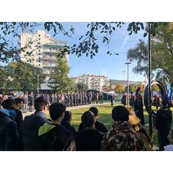 Un momento della cerimonia. - Un momento della cerimonia.