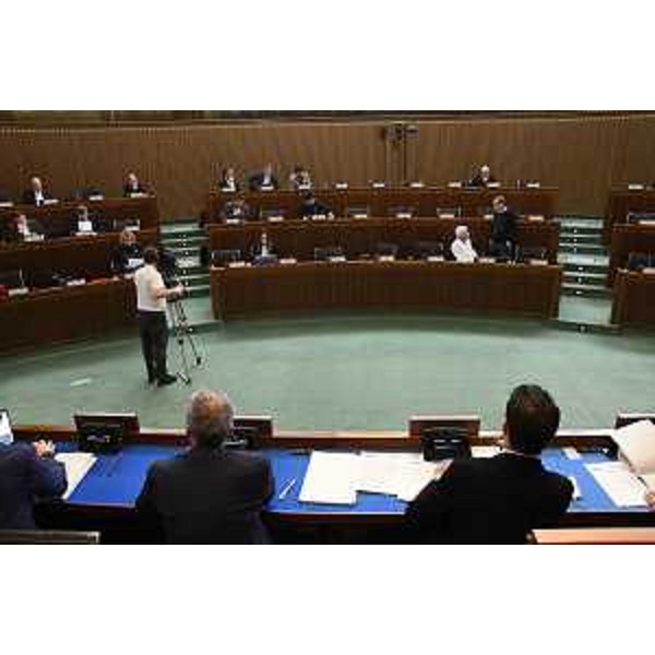 Un momento dei lavori della II Commissione. - Un momento dei lavori della II Commissione.