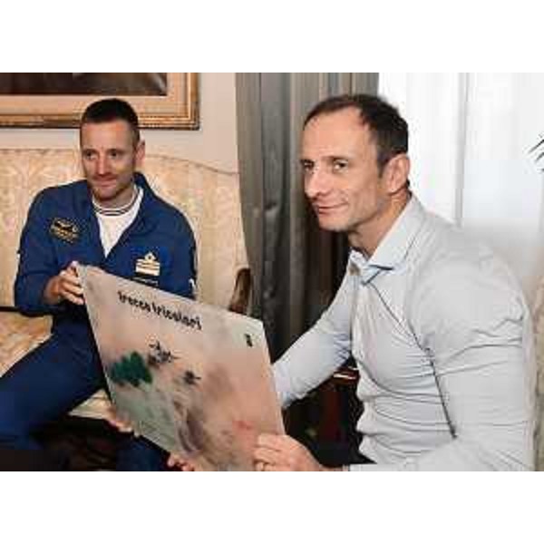 Il governatore Massimiliano Fedriga e il Tenente Colonello Massimiliano Salvatore - Il governatore Massimiliano Fedriga e il Tenente Colonello Massimiliano Salvatore