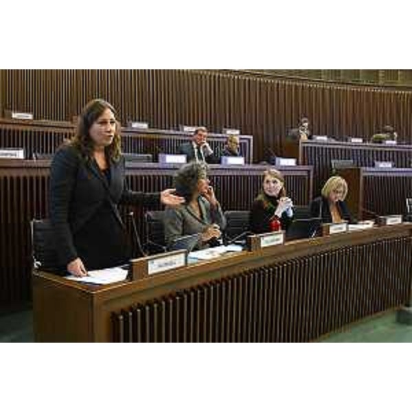 Da sinistra: Manuela Celotti (Pd), Serena Pellegrino (Avs), Rosaria Capozzi (M5S) e Laura Fasiolo (Pd) - Da sinistra: Manuela Celotti (Pd), Serena Pellegrino (Avs), Rosaria Capozzi (M5S) e Laura Fasiolo (Pd)