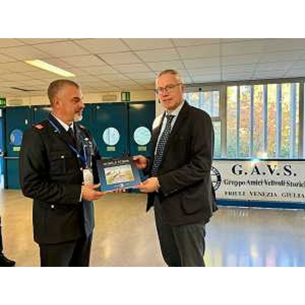 Il presidente Mauro Bordin con il presidente G.a.v. s Fvg, Fabio Franz - Il presidente Mauro Bordin con il presidente G.a.v. s Fvg, Fabio Franz