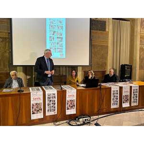 Un momento dell'intervento del presidente Bordin alla presentazione del Caledario 2025 - Un momento dell'intervento del presidente Bordin alla presentazione del Caledario 2025