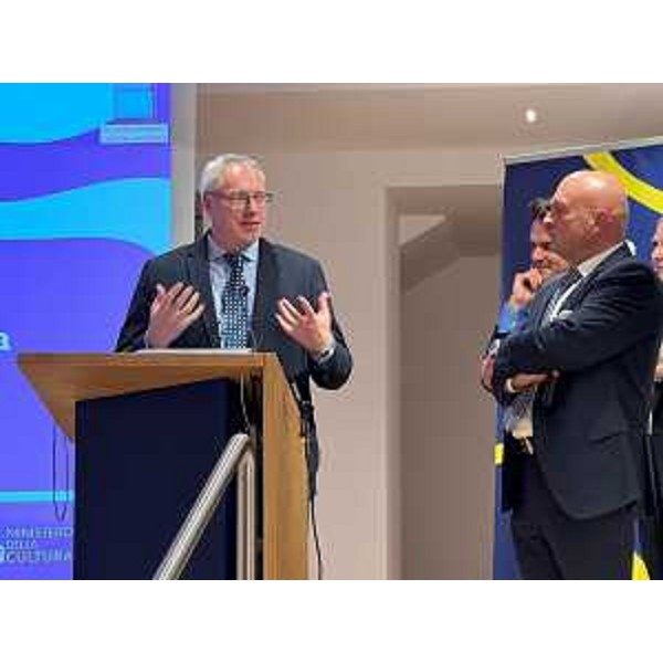 Il presidente del Cr, Mauro Bordin con il presidente di Italea Fvg, Loris Basso - Il presidente del Cr, Mauro Bordin con il presidente di Italea Fvg, Loris Basso