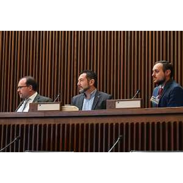 Eros Cisilino, presidente dell'Arlef, al centro nella foto - Eros Cisilino, presidente dell'Arlef, al centro nella foto