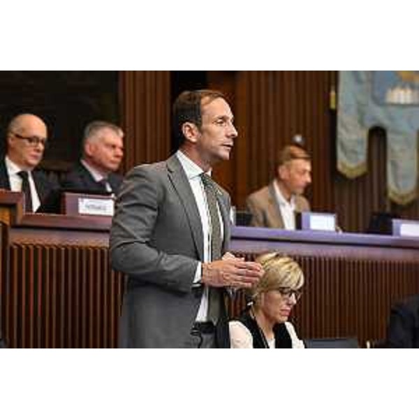 L'intervento del governatore Massimiliano Fedriga - L'intervento del governatore Massimiliano Fedriga