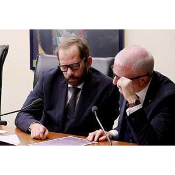 Da sx, Claudio Giacomelli (FdI) e Andrea Cabibbo (FI) - Da sx, Claudio Giacomelli (FdI) e Andrea Cabibbo (FI)