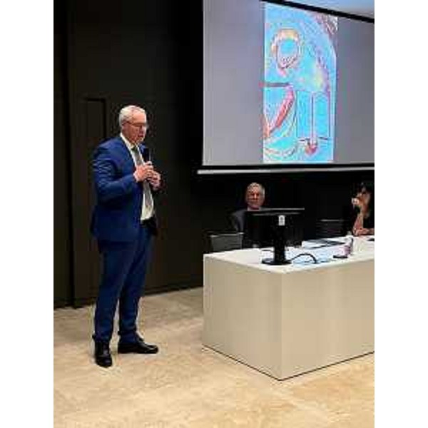 Un altro momento dell'intervento del presidente Bordin - Un altro momento dell'intervento del presidente Bordin