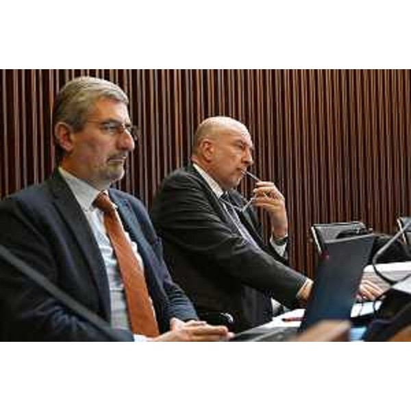 Da sinistra: Andrea Carli e Roberto Cosolini (Partito democratico) - Da sinistra: Andrea Carli e Roberto Cosolini (Partito democratico)