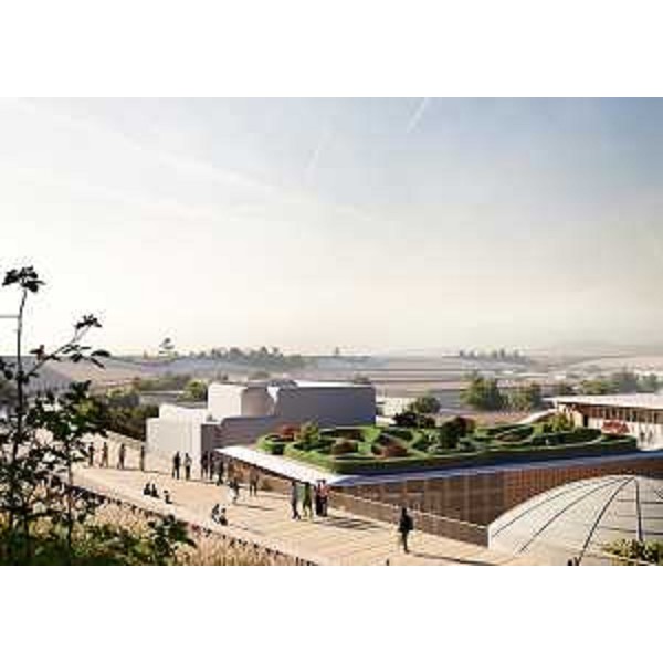 Un render del padiglione Italia per l'Expo di Osaka. - Un render del padiglione Italia per l'Expo di Osaka.