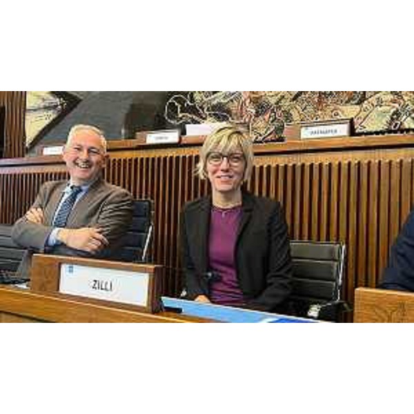 L'assessore regionale Barbara Zilli durante la I Commissione consiliare con il presidente Alessandro Basso - L'assessore regionale Barbara Zilli durante la I Commissione consiliare con il presidente Alessandro Basso