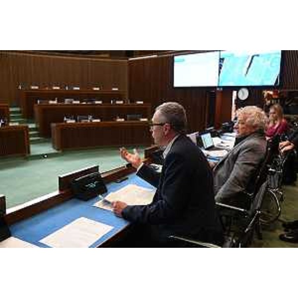 L'assessore regionale all'Agricoltura, Stefano Zannier, e il vicepresidente della I commissione, Elia Miani - L'assessore regionale all'Agricoltura, Stefano Zannier, e il vicepresidente della I commissione, Elia Miani