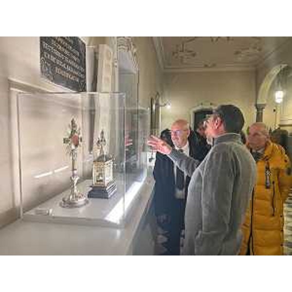 L'assessore Callari in visita alla mostra - L'assessore Callari in visita alla mostra