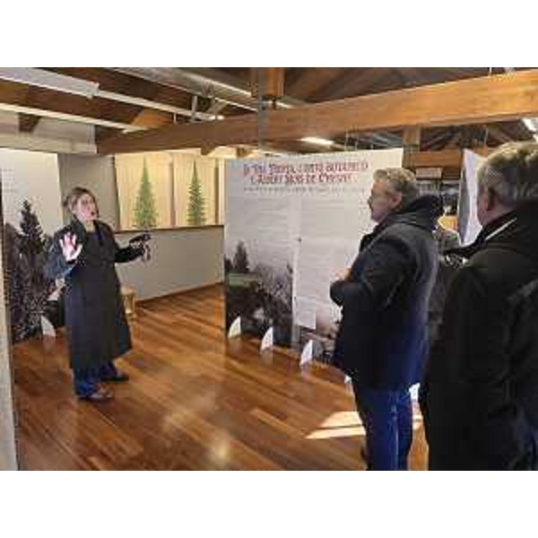 Un momento della visita alla mostra - Un momento della visita alla mostra 