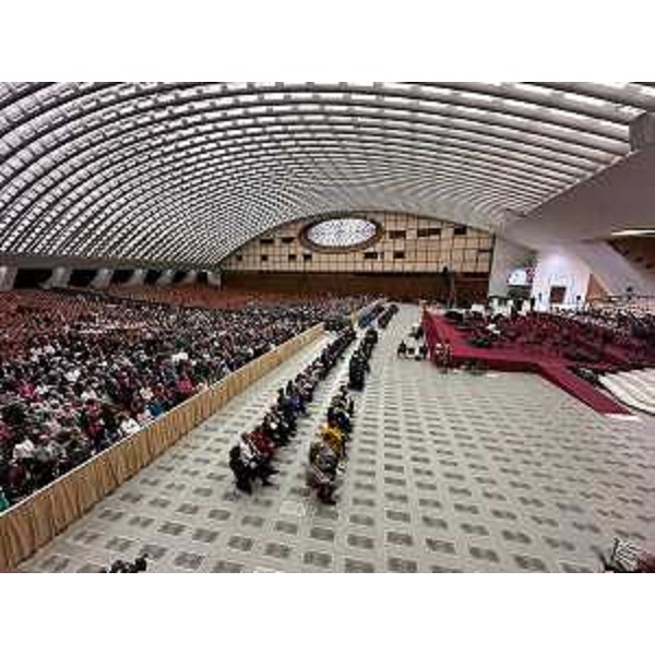 L'udienza da papa Francesco, in sala Paolo VI - L'udienza da papa Francesco, in sala Paolo VI