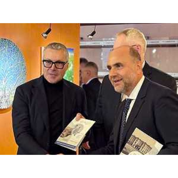 L'assessore Bini e il presidente dell'Unpli La Spina - L'assessore Bini e il presidente dell'Unpli La Spina