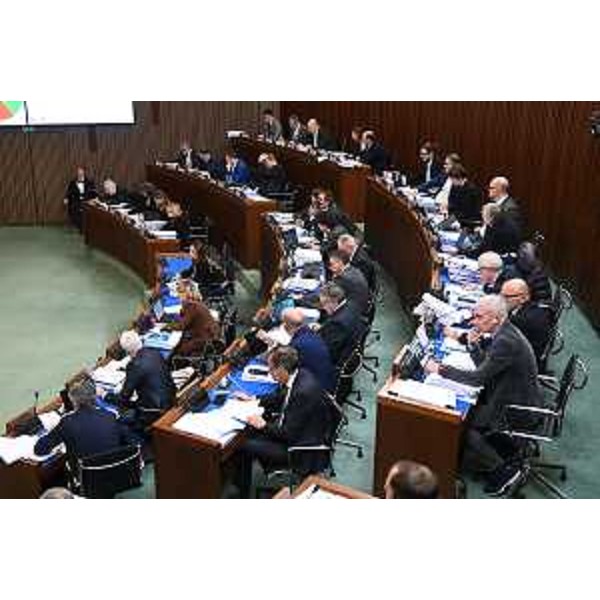 L'Aula durante durante i lavori - L'Aula durante durante i lavori