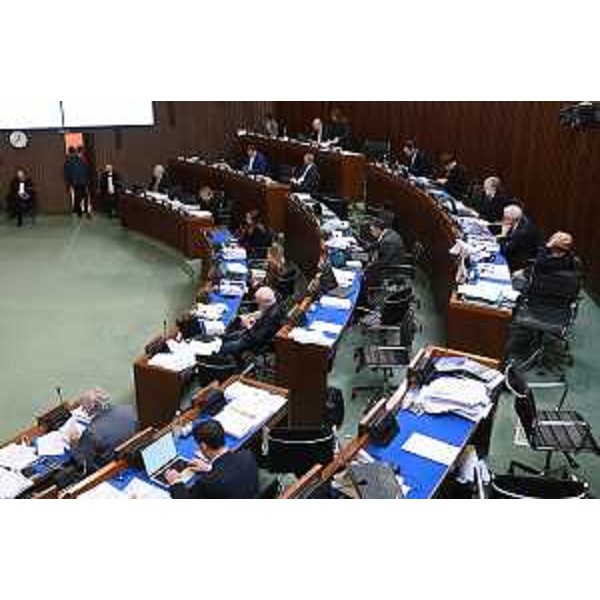 L'Aula durante durante i lavori - L'Aula durante durante i lavori