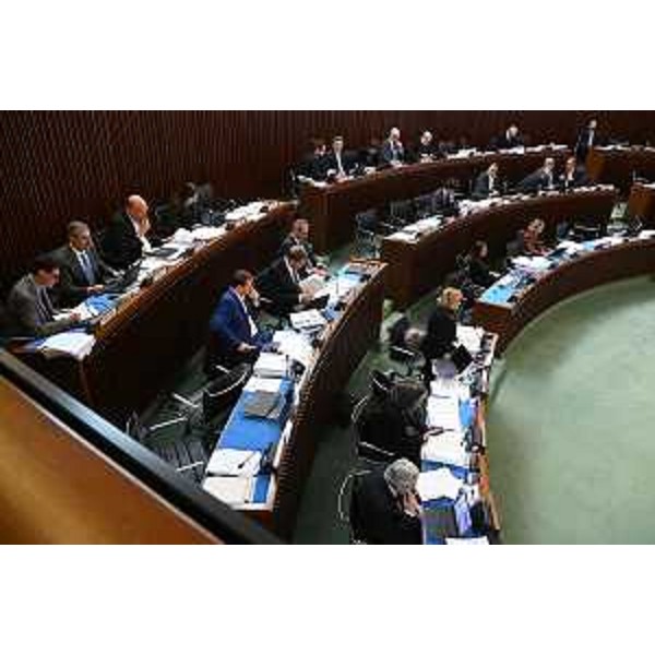 L'Aula durante durante i lavori - L'Aula durante durante i lavori