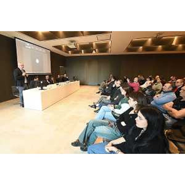 La platea durante l'intervento del presidente Bordin - La platea durante l'intervento del presidente Bordin