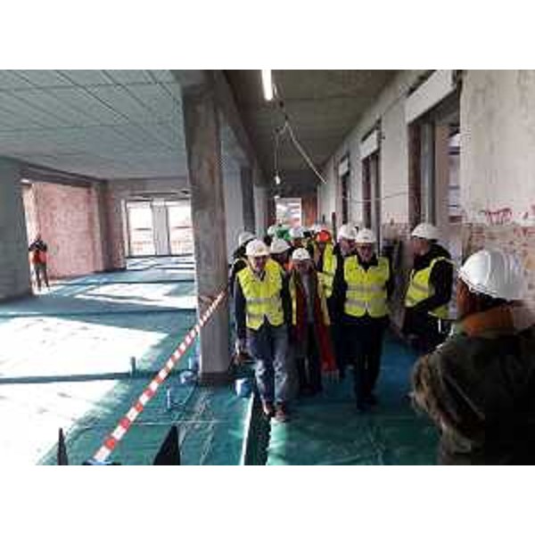 Il sopralluogo all'ex sanatorio di Gorizia. - Il sopralluogo all'ex sanatorio di Gorizia.