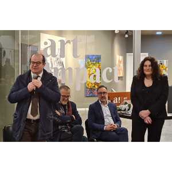 L'intervento del vicegovernatore Mario Anzil in occasione dell'inaugurazione di Art impact a Udine - L'intervento del vicegovernatore Mario Anzil in occasione dell'inaugurazione di Art impact a Udine