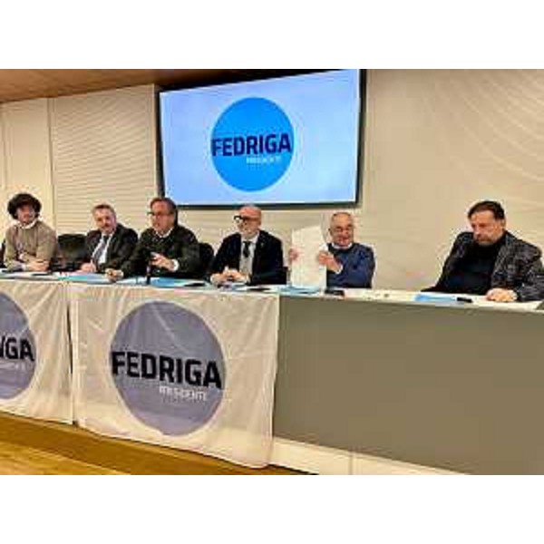 Simone Polesello, Diego Bernardis, Mauro Di Bert, Carlo Grilli, Moreno Lirutti, Edy Morandini (Fedriga presidente) - Simone Polesello, Diego Bernardis, Mauro Di Bert, Carlo Grilli, Moreno Lirutti, Edy Morandini (Fedriga presidente)