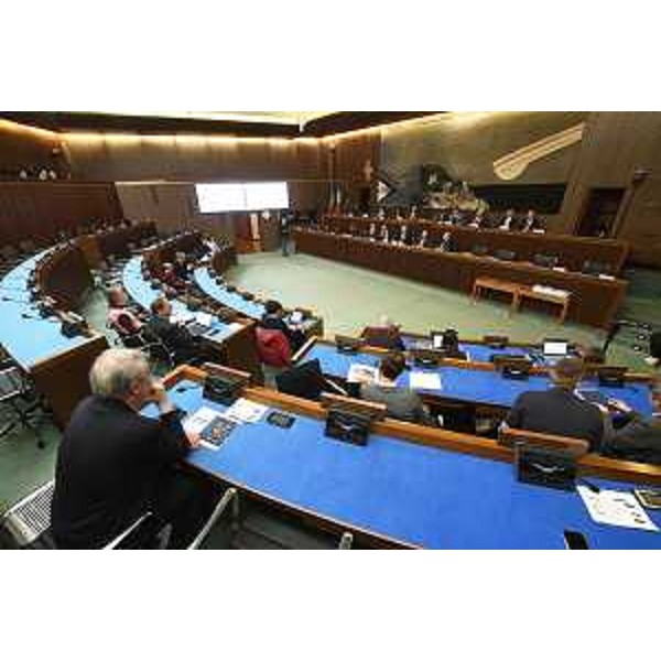 Conferenza stampa di fine anno nell'aula del Consiglio regionale del Fvg - Conferenza stampa di fine anno nell'aula del Consiglio regionale del Fvg