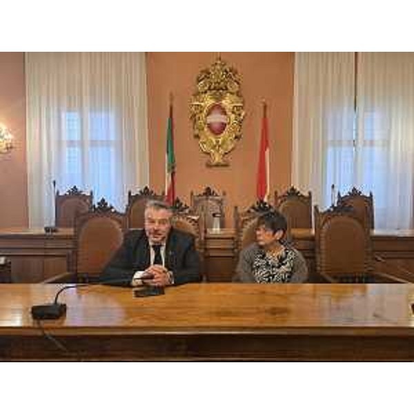 Diego Bernardis (Fp), presidente della V Commissione, accanto al sindaco di Cividale del Friuli, Daniela Bernardi - Diego Bernardis (Fp), presidente della V Commissione, accanto al sindaco di Cividale del Friuli, Daniela Bernardi