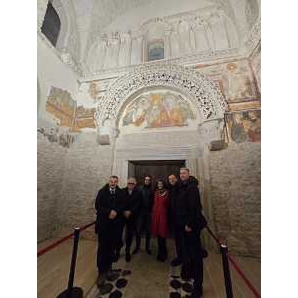 I consiglieri della Quinta durante un altro momento della visita - I consiglieri della Quinta durante un altro momento della visita