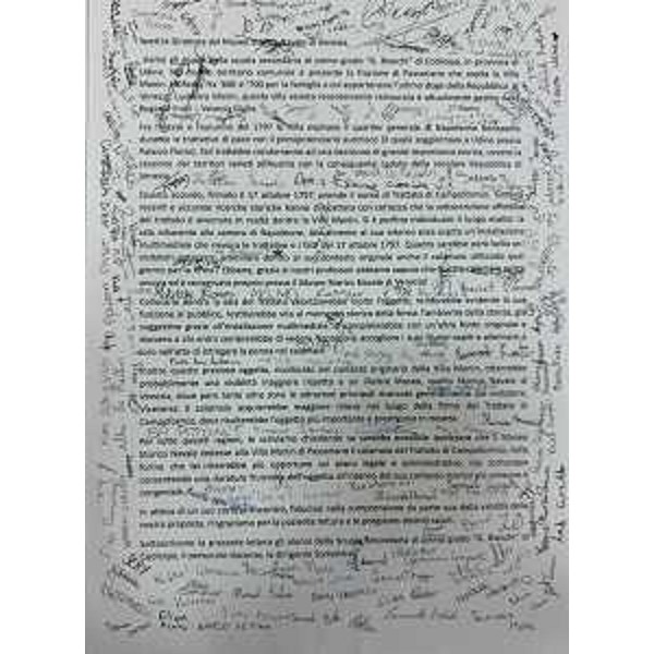 La lettera scritta dai ragazzi della scuola media Bianchi di Codroipo - La lettera scritta dai ragazzi della scuola media Bianchi di Codroipo