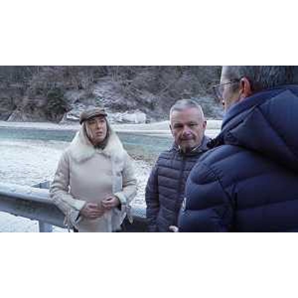 L'assessore Amirante con il sindaco Traina durante il sopralluogo - L'assessore Amirante con il sindaco Traina durante il sopralluogo