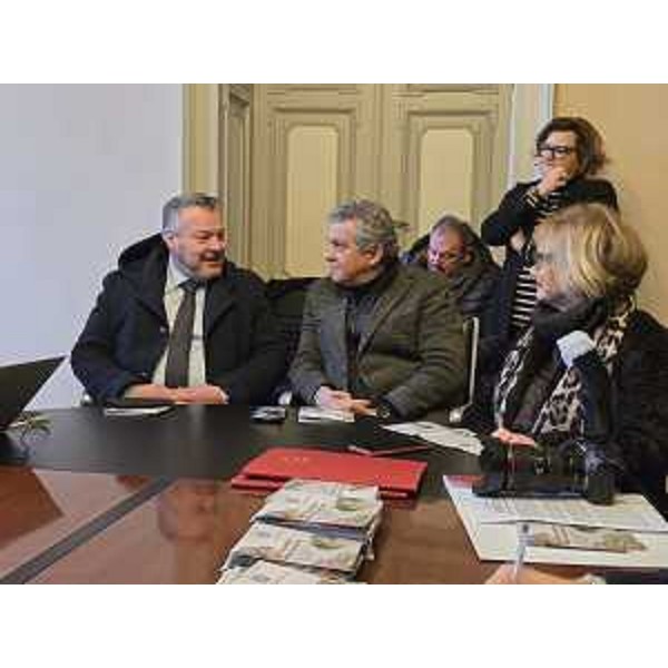 Diego Bernardis (Fp), primo da sinistra, accanto a Francesco Martines e Laura Fasiolo del Pd - Diego Bernardis (Fp), primo da sinistra, accanto a Francesco Martines e Laura Fasiolo del Pd