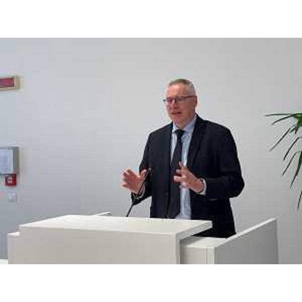 Il presidente del Cr Fvg, Mauro Bordin durante il suo intervento - Il presidente del Cr Fvg, Mauro Bordin durante il suo intervento