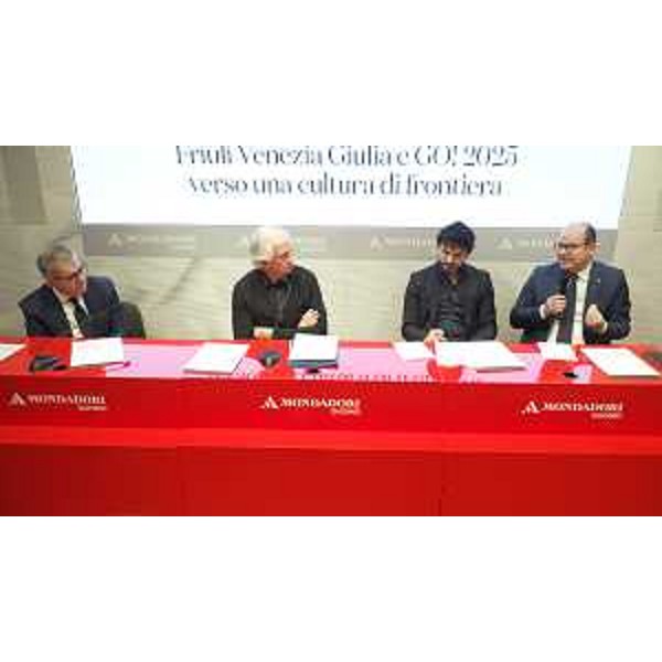 Il vicegovernatore del Friuli Venezia Giulia con delega alla Cultura Mario Anzil alla presentazione della vetrina di eventi a Milano dal 10 al 22 febbraio in occasione della Capitale europea della Cultura GO! 2025. - Il vicegovernatore del Friuli Venezia Giulia con delega alla Cultura Mario Anzil alla presentazione della vetrina di eventi a Milano dal 10 al 22 febbraio in occasione della Capitale europea della Cultura GO! 2025.