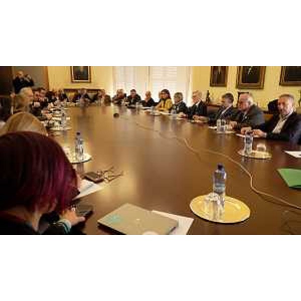 L'assessore Barbara Zilli al tavolo di coordinamento di GO!2025 - L'assessore Barbara Zilli al tavolo di coordinamento di GO!2025