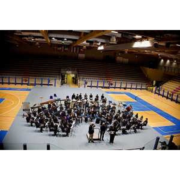 Un momento del concerto dei ragazzi che hanno partecipato al campus invernale Anbima Fvg - Un momento del concerto dei ragazzi che hanno partecipato al campus invernale Anbima Fvg