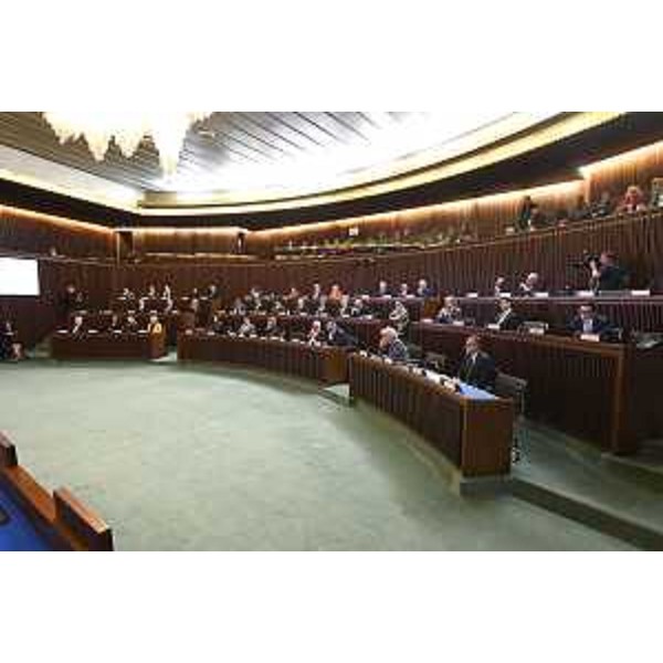 L'Aula durante i lavori - L'Aula durante i lavori