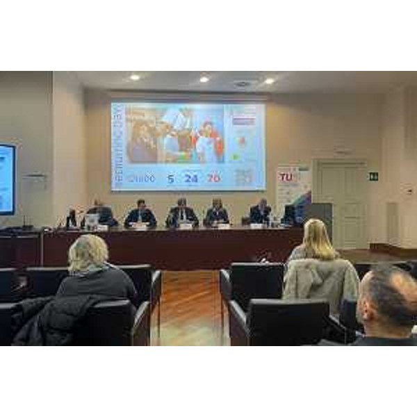 Una fase dellla conferenza stamnpa di oggi svoltasi a Trieste - Una fase dellla conferenza stamnpa di oggi svoltasi a Trieste